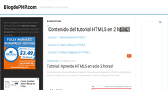 Desktop Screenshot of blogdephp.com
