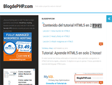 Tablet Screenshot of blogdephp.com